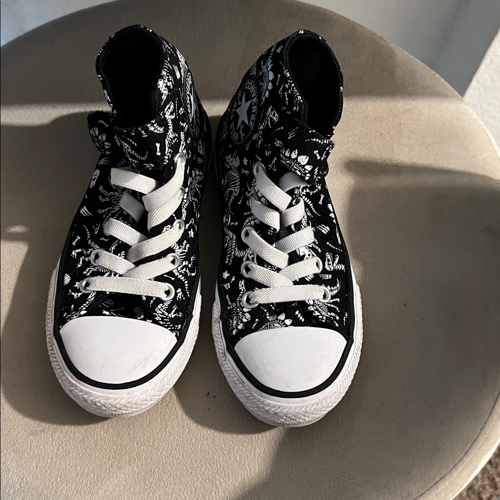 Converse Kids Black and White Patterned High-Tops